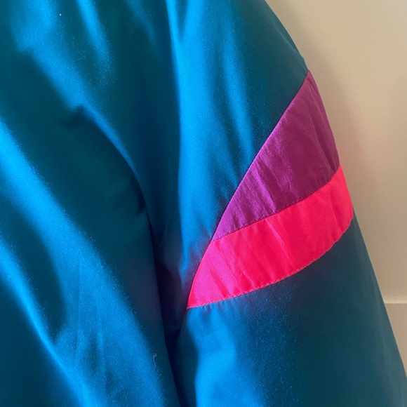 Vintage 90’s Alpine Design Neon Stripe Ski Jacket - Picture 6 of 8